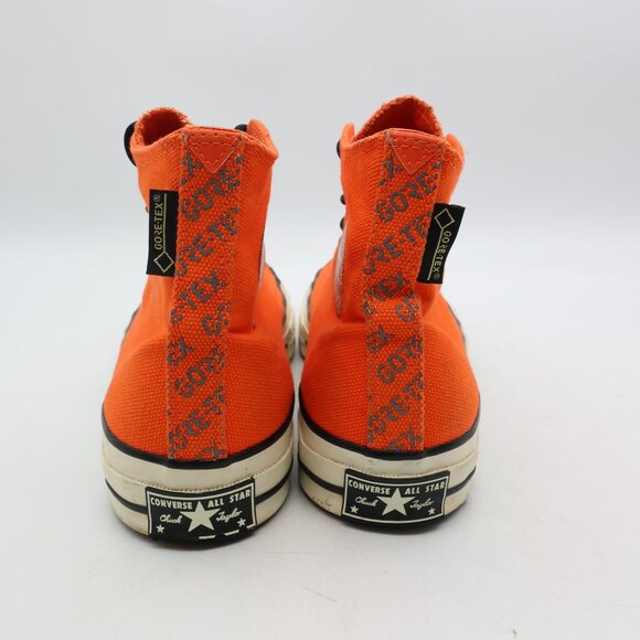 Converse Chuck Taylor Sneaker Gore-Tex Shoes Men's 11 Women's 13 Hi Top Orange - Picture 5 of 10